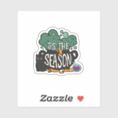 Tis The Season Classic Minimal Simple Sticker (Vel)