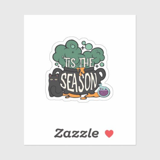 Tis The Season Classic Minimal Simple Sticker (Vel)