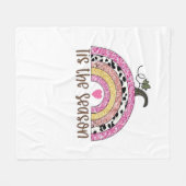 Tis The Season Classic Trendy Quote Fleece Deken (Voorkant (Horizontaal))