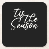 Tis The Season Classical Design Kartonnen Onderzetters (Voorkant)