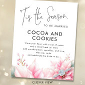Tis the season Cocoa Cookies Sign Bridal Shower Poster
