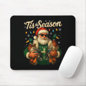 Tis The Season Cool Santa Duck Christmas Design  Muismat (Met muis)
