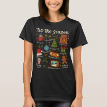 Tis the Season Cozy Christmas Icons Holiday Shirt