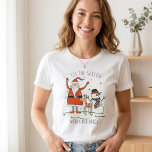 Tis the Season Cozy Kersttrui T-shirt<br><div class="desc">Minimale kersttrui voor vrouwen met een speelse Kerstman,  een gezellige sneeuwman en speelse Scandinavisch geïnspireerde illustratiedetails. Ontworpen met luchtige tussenruimte,  zachte vintage textuur en moderne handgeschreven typografie voor een warme hygge seizoensesthetiek. Een vrolijke maar ingetogen kersttrui,  perfect voor gezellige winteroutfits,  kerstbijeenkomsten,  feestelijke cadeaus en ontspannen seizoensstyling.</div>