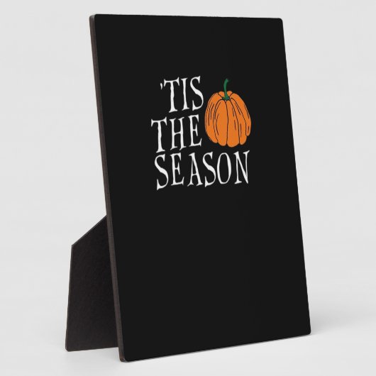 Tis The Season Cute Halloween Pumpkin Fotoplaat (Zijkant)