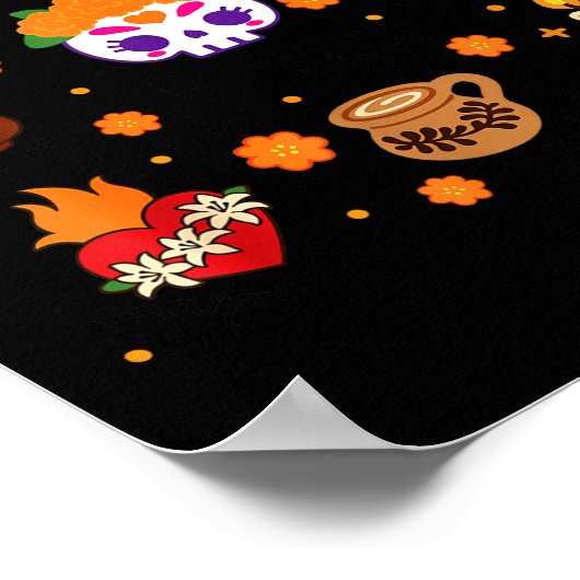 Tis The Season Dia De Los Muertos Mexican Day Of T Poster (Hoek)