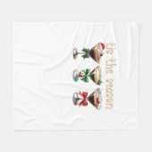 Tis The Season Espresso Cocktail Glasses Party Fleece Deken (Voorkant (Horizontaal))