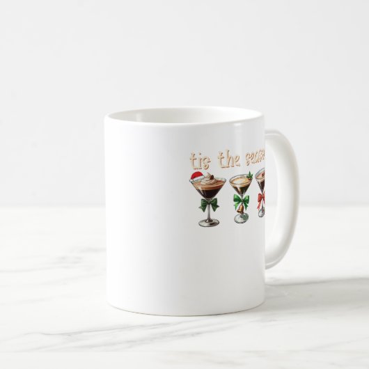 Tis The Season Espresso Cocktail Glasses Party Koffiemok (Voorkant rechts)
