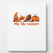Tis The Season Fall Gnome Football Design Fotoplaat (Voorkant)