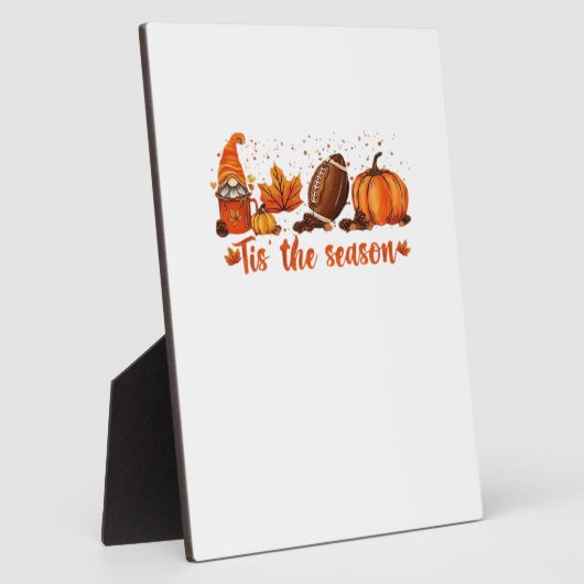 Tis The Season Fall Gnome Football Design Fotoplaat (Zijkant)