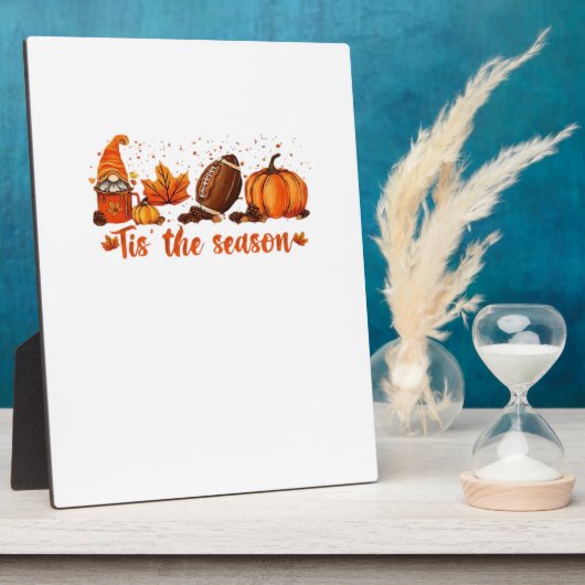 Tis The Season Fall Gnome Football Design Fotoplaat (Zijkant)