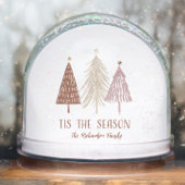 Tis The Season Family Photo Name Holiday Sneeuwbol