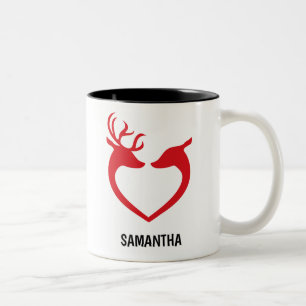Tis The Season Festive Kerstmugs Persoonlijk Tweekleurige Koffiemok