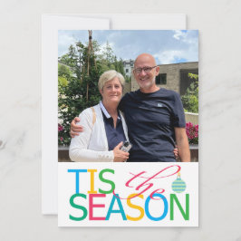 Tis the Season Flat Holiday Card Feestdagenkaart