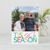 Tis the Season Flat Holiday Card Feestdagenkaart (Staand voorkant)