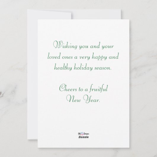 Tis the Season Flat Holiday Card Feestdagenkaart (Achterkant)