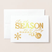 Tis the Season Foliekaart Folie Kaarten (Voorkant met envelop)