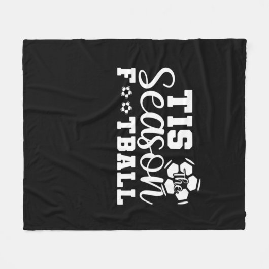 Tis The Season Football Fleece Deken (Voorkant (Horizontaal))