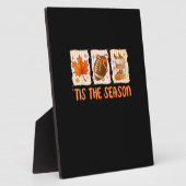 Tis The Season Football Halloween Thanksgiving Fotoplaat (Zijkant)