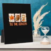 Tis The Season Football Halloween Thanksgiving Fotoplaat (Zijkant)
