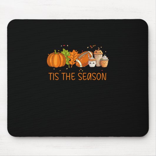 Tis The Season Football Pumpkin Spice Everything F Muismat (Voorkant)