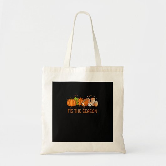 Tis The Season Football Pumpkin Spice Everything F Tote Bag (Voorkant)