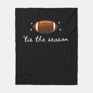 Tis The Season Football - Retro American Football Fleece Deken
