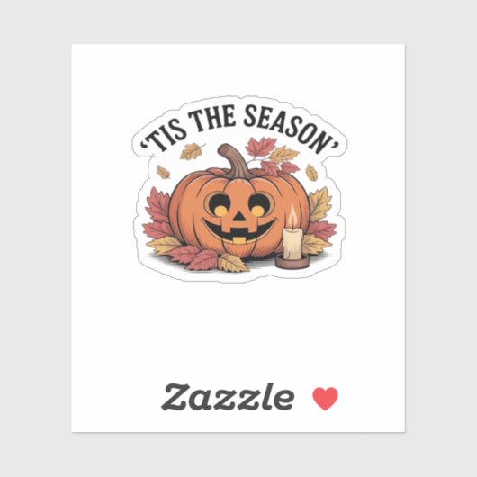 Tis The Season Football Retro Clean Design Sticker (Vel)