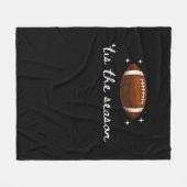 Tis The Season Football  - Retro Football Game Day Fleece Deken (Voorkant (Horizontaal))