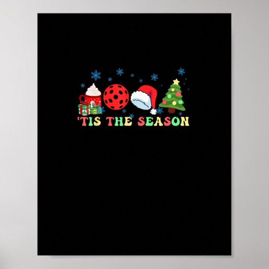 Tis The Season For Pickleball Iii Modern Aesthetic Poster (Voorkant)