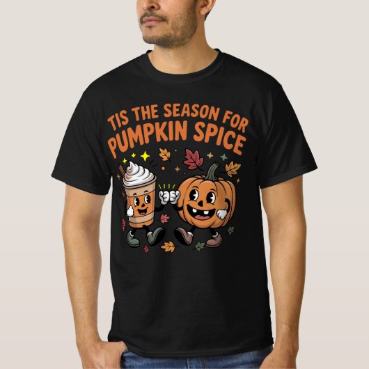 'Tis the Season for Pumpkin Spice Halloween Spooky T-shirt (Voorkant)