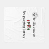 Tis The Season For Purging Heresy Fleece Deken (Voorkant (Horizontaal))