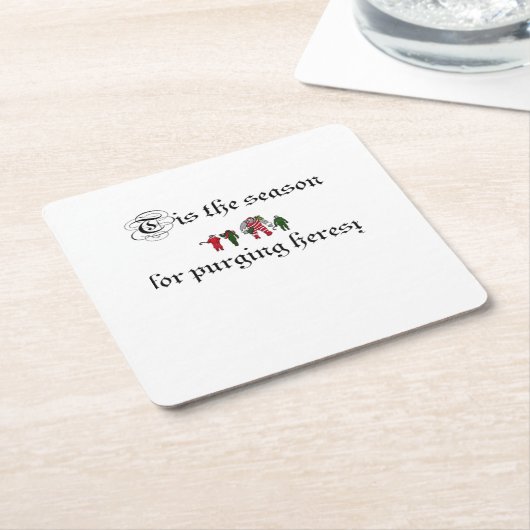 Tis The Season For Purging Heresy Kartonnen Onderzetters (Schuin)