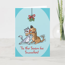 ’Tis The Season For Smoochies (Blank Inside) Card Kaart