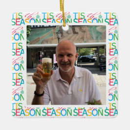 'Tis the Season 'Foto' Kerstbal Keramisch Ornament