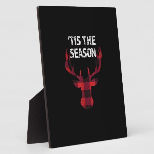 Tis The Season Funny Christmas Buck Deer Men Fotoplaat (Zijkant)