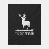 Tis The Season Funny Deer Hunting Fleece Deken (Voorkant)