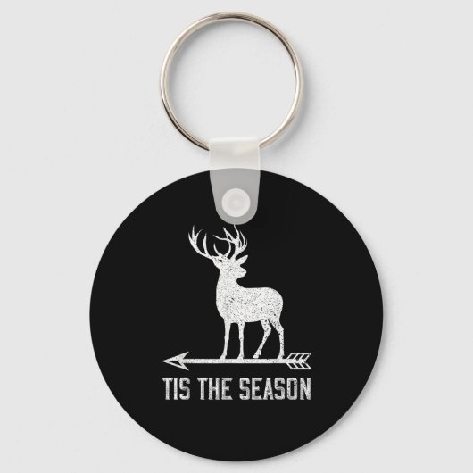 Tis The Season Funny Deer Hunting Sleutelhanger (Voorkant)