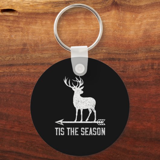 Tis The Season Funny Deer Hunting Sleutelhanger (Voorkant)