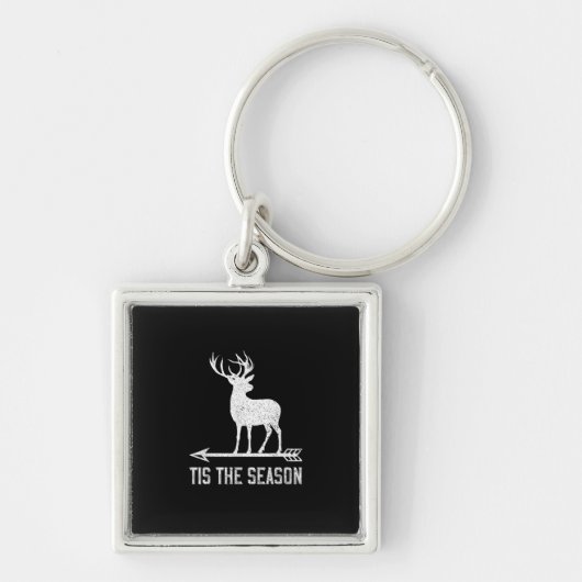 Tis The Season Funny Deer Hunting Sleutelhanger (Voorkant)