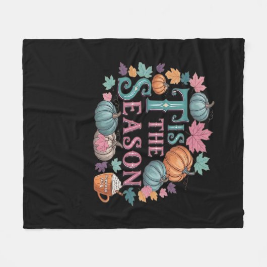 Tis The Season Funny Trendy Fleece Deken (Voorkant (Horizontaal))