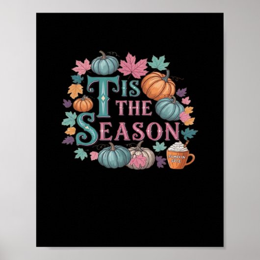 Tis The Season Funny Trendy Poster (Voorkant)
