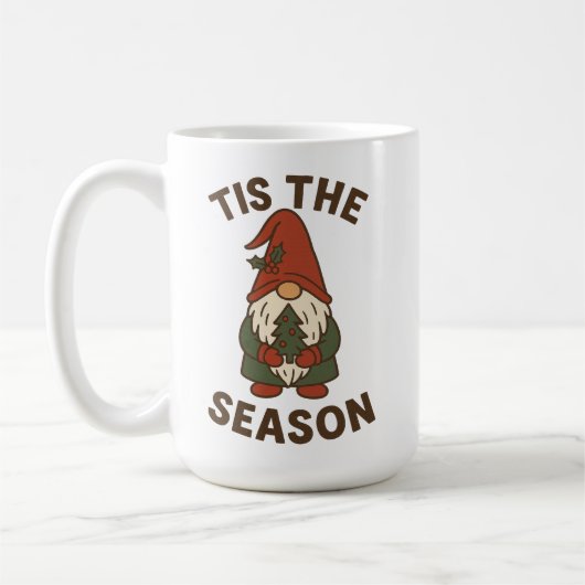 Tis The Season Gnome Christmas Koffiemok (Links)