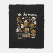 Tis The Season Halloween Icons Fall Design Fleece Deken (Voorkant)