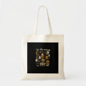 Tis The Season Halloween Icons Fall Design Tote Bag (Voorkant)