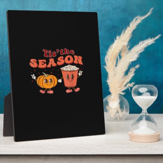 Tis The Season Halloween Spice Fall Autumn Pumpkin Fotoplaat (Zijkant)