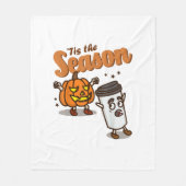 Tis The Season Hate Pumpkin Spice Latte Halloween  Fleece Deken (Voorkant)