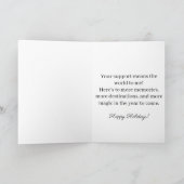 Tis the Season Holiday Card Green Kaart (Binnen)