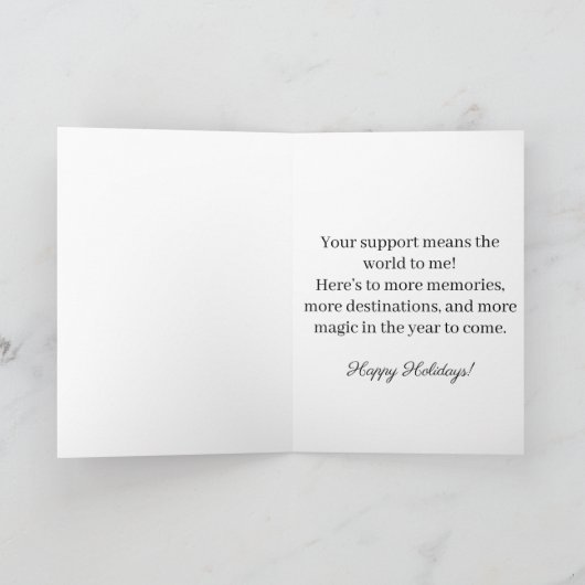 Tis the Season Holiday Card Green Kaart (Binnen)