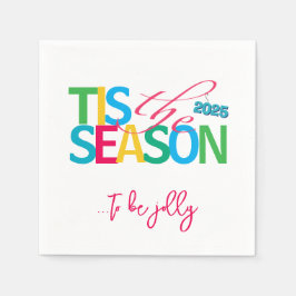 Tis the Season Holiday Cocktail Napkins Servet